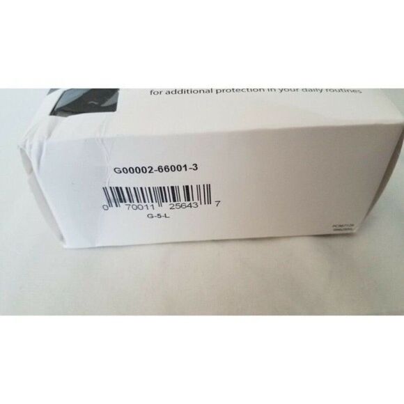 Size M/L Antimicrobial Fingerless Safety Gloves by ghluv Black 2 Pair (PPE) - Picture 5 of 5